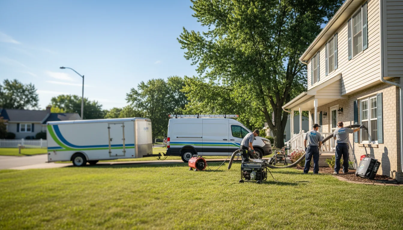 Flooded Basement Restoration And Cleanup With Repair in Merrifield, MN near me